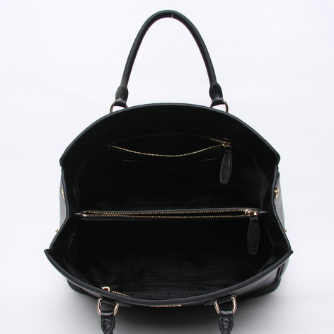 2014 Prada original grainy calfskin tote bag BN2440 black - Click Image to Close